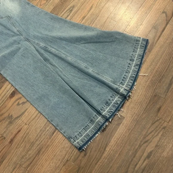 NWT Loveshack Fancy Risia Skirt. Montauk Blue, Size 24 - Picture 10 of 11